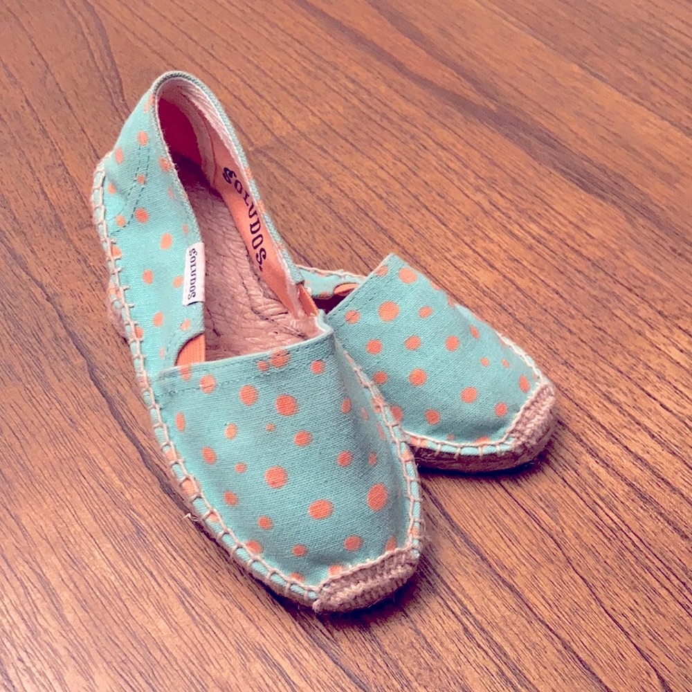 Size 11 Girls Soludos Polka Dot Espadrilles